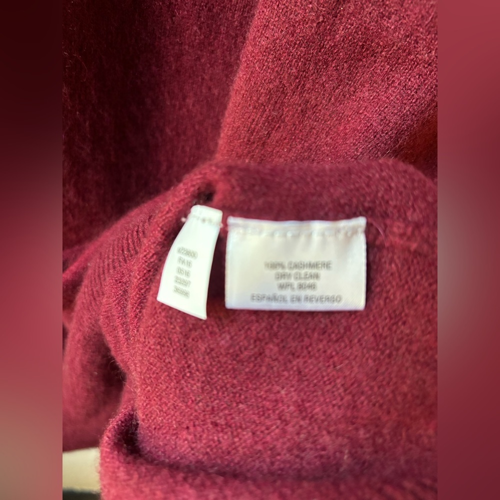 Cashmere Oversized V-Neck Sweater by Club Room - Picture 6 of 9